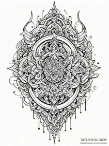 J, tattoo line art, highly detailed, intricat... - эскиз тату (№1752247583_0, 11.07.2025 15:26) — Tatufoto.com
