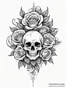 Glacial bloom crowned in stars, concept art f... - эскиз тату (№1752249384_0, 11.07.2025 15:56) — Tatufoto.com