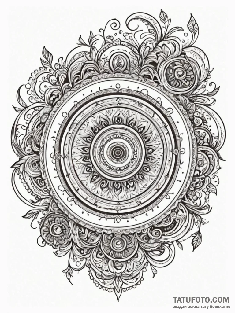 A detailed broken record, nostalgic,, ink ill… — эскиз тату (№1752249721_0, 11.07.2025 16:02) — Tatufoto.com
