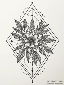 Rowan, tattoo drawing outline, dotwork tattoo... - эскиз тату (№1752251071_0, 11.07.2025 16:24) — Tatufoto.com