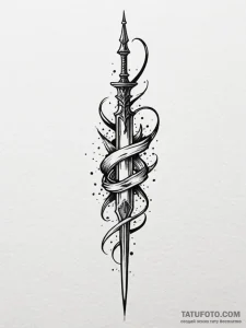 Broken sword bleeding ink, ink illustration f... - эскиз тату (№1752254695_0, 11.07.2025 17:24) — Tatufoto.com