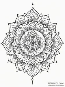 Mandala - эскиз тату (№1752259721_0, 11.07.2025 18:48) — Tatufoto.com