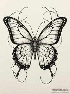 Butterfly with wings like stained-glass windo... - эскиз тату (№1752264592_0, 11.07.2025 20:09) — Tatufoto.com
