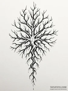Neuron firing with synaptic lightning, tattoo... - эскиз тату (№1752264759_0, 11.07.2025 20:12) — Tatufoto.com