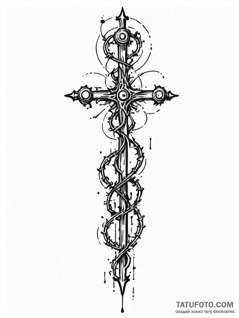 Spinal cord being unplugged from a machine, t... - эскиз тату (№1752265258_0, 11.07.2025 20:20) — Tatufoto.com