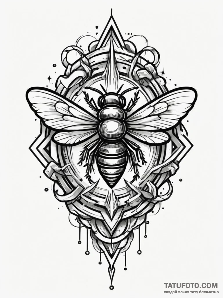 A powerful buzzing neon sign, retro,, artisti... - эскиз тату (№1752266600_0, 11.07.2025 20:43) — Tatufoto.com