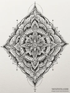 Stone flames tearing through veil, tattoo dra... - эскиз тату (№1752267938_0, 11.07.2025 21:05) — Tatufoto.com