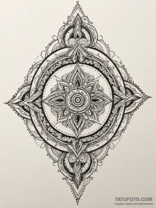 Quartz talisman glowing in darkness, tattoo d... - эскиз тату (№1752270027_0, 11.07.2025 21:40) — Tatufoto.com