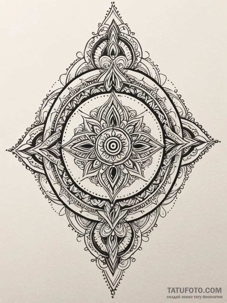 Quartz talisman glowing in darkness, tattoo d... - эскиз тату (№1752270027_0, 11.07.2025 21:40) — Tatufoto.com