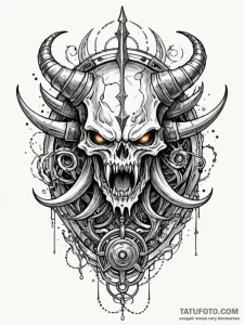 Locked helm devouring starlight, tattoo drawi... - эскиз тату (№1752271111_0, 11.07.2025 21:58) — Tatufoto.com