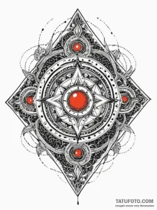 Svarog's square, artistic tattoo sketch, blac... - эскиз тату (№1752271195_0, 11.07.2025 21:59) — Tatufoto.com