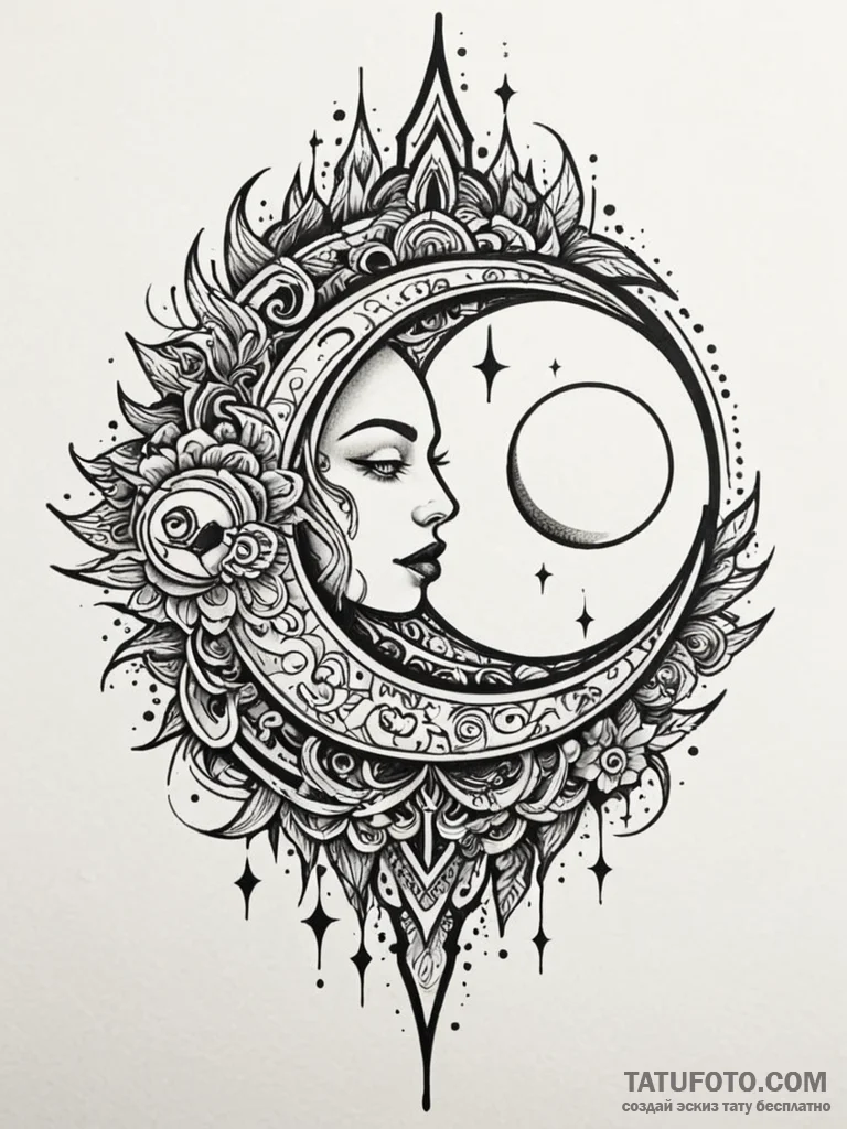 Hollow blade beneath spectral moon, tattoo sk… — эскиз тату (№1752274902_0, 11.07.2025 23:01) — Tatufoto.com