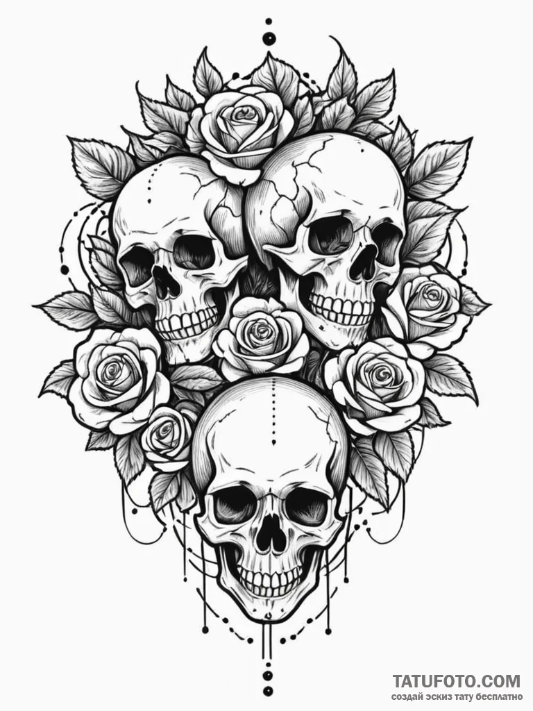 W, tattoo flash sheet design, black outline o… — эскиз тату (№1752275998_0, 11.07.2025 23:19) — Tatufoto.com