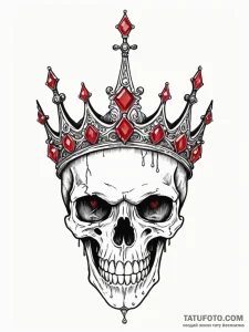 Ruby thorn piercing bone crown, concept art f... - эскиз тату (№1752277264_0, 11.07.2025 23:41) — Tatufoto.com