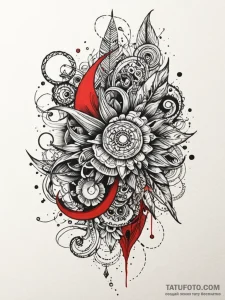 A, artistic tattoo sketch, highly detailed, i... - эскиз тату (№1752277348_0, 11.07.2025 23:42) — Tatufoto.com