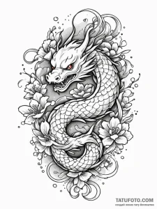 Etched bloom entwining cursed relic, tattoo d... - эскиз тату (№1752278947_0, 12.07.2025 00:09) — Tatufoto.com