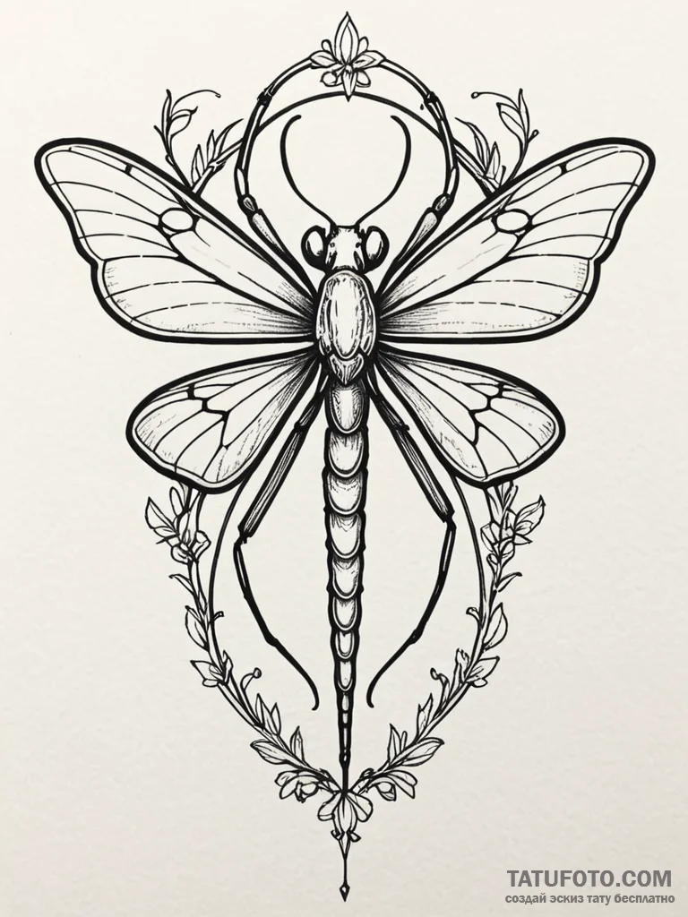 Mantis wings glowing with light, tattoo flash… — эскиз тату (№1752281218_0, 12.07.2025 00:46) — Tatufoto.com