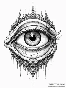 Cyborg eye - эскиз тату (№1752283055_0, 12.07.2025 01:17) — Tatufoto.com