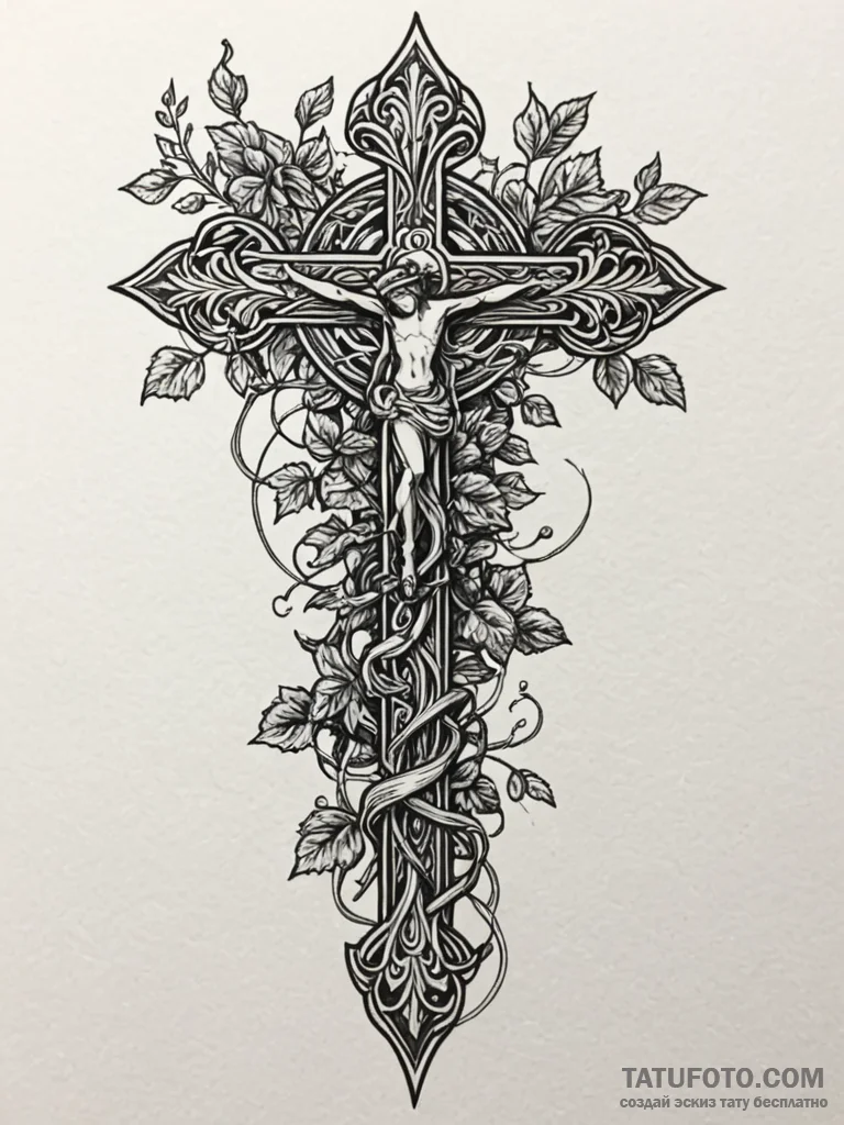 Kudzu vines binding blade, tattoo line art, d... - эскиз тату (№1752284226_0, 12.07.2025 01:37) — Tatufoto.com