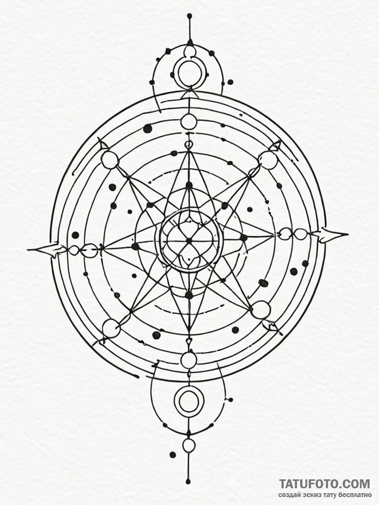 Zodiac constellation, minimalist dots and lin… — эскиз тату (№1752285820_0, 12.07.2025 02:03) — Tatufoto.com