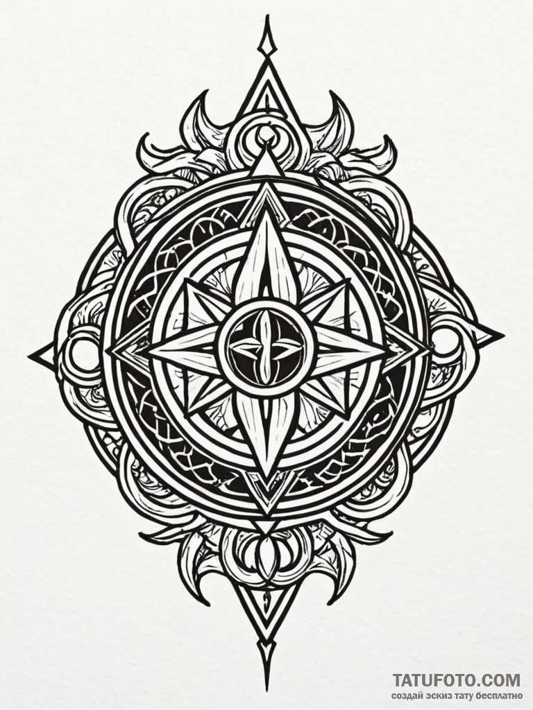 Order sigil glowing in darkness, tattoo line… — эскиз тату (№1752289335_0, 12.07.2025 03:02) — Tatufoto.com