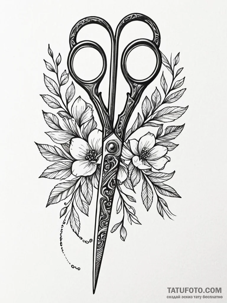 Scissors — эскиз тату (№1752292181_0, 12.07.2025 03:49) — Tatufoto.com
