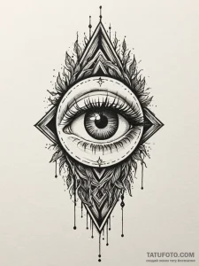 Stone eye staring from roots, tattoo flash sh... - эскиз тату (№1752297449_0, 12.07.2025 05:17) — Tatufoto.com