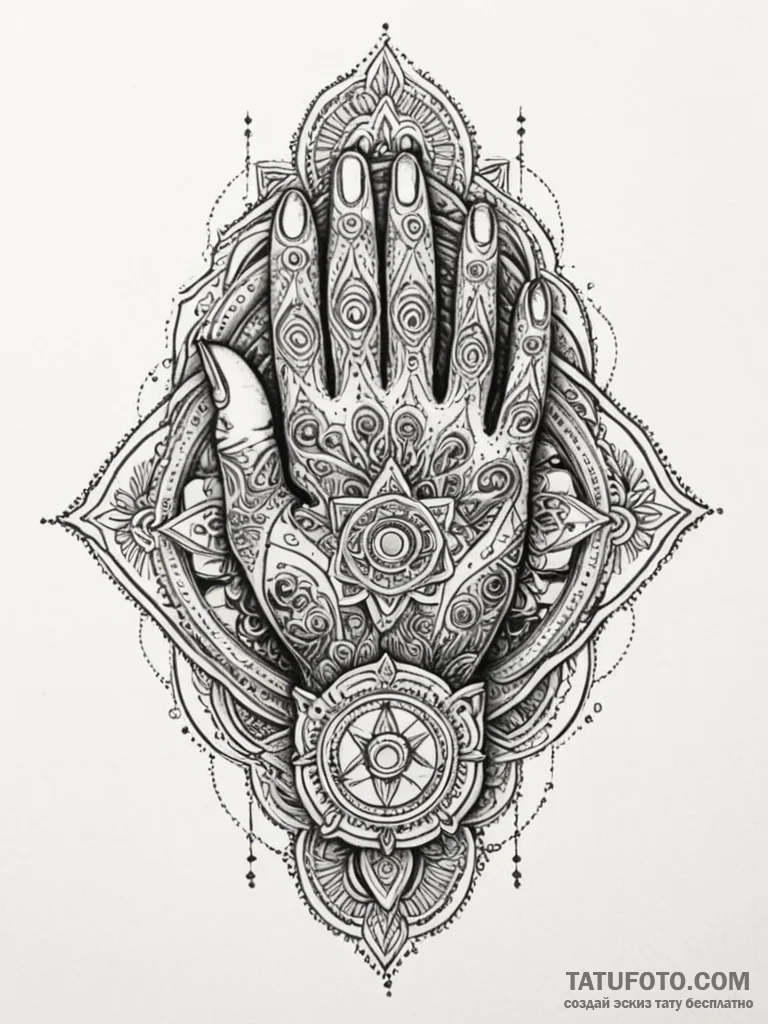 Plate gauntlet gripping relic, concept art fo... - эскиз тату (№1752298200_0, 12.07.2025 05:30) — Tatufoto.com
