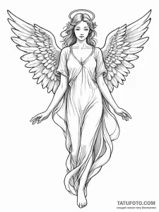 Angel - эскиз тату (№1752300887_0, 12.07.2025 06:14) — Tatufoto.com