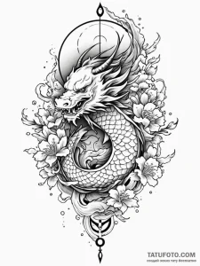 Weather vane, pointing the direction of the w... - эскиз тату (№1752300970_0, 12.07.2025 06:16) — Tatufoto.com