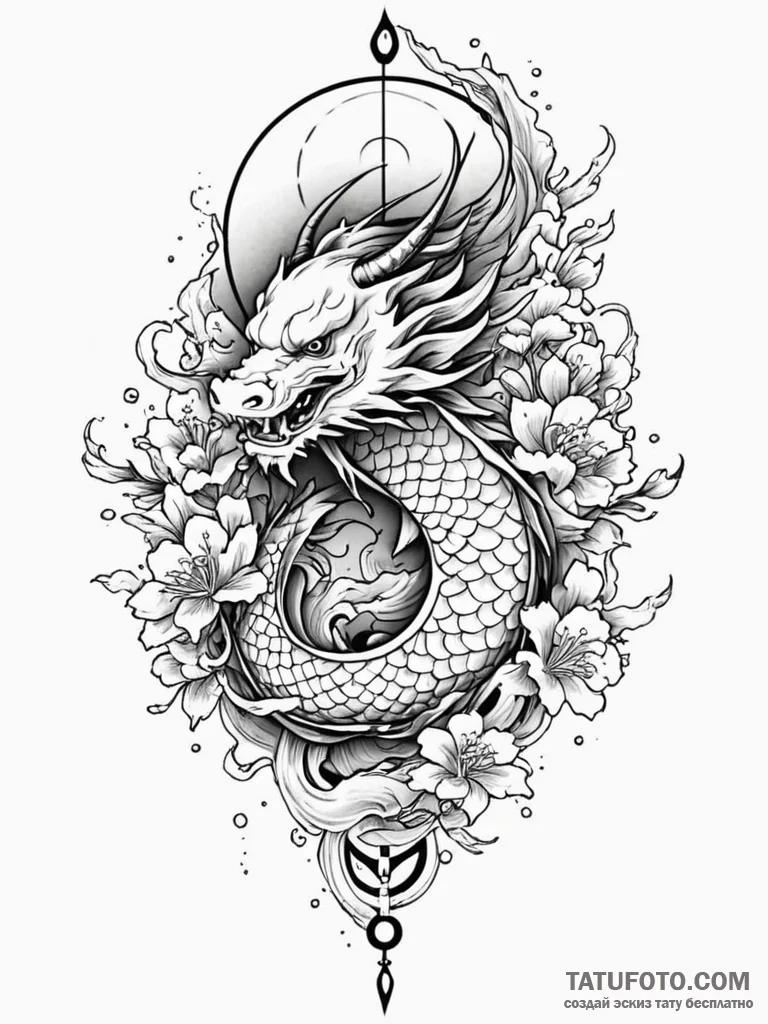 Weather vane, pointing the direction of the w... - эскиз тату (№1752300970_0, 12.07.2025 06:16) — Tatufoto.com