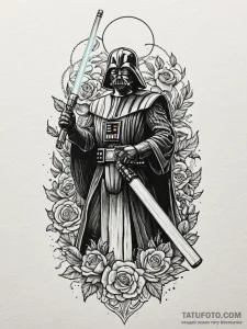 A lightsaber hilt (specific, e.g., luke's or... - эскиз тату (№1752302399_0, 12.07.2025 06:39) — Tatufoto.com