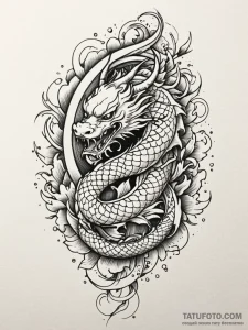 Quartz runes spiraling through void, artistic... - эскиз тату (№1752304328_0, 12.07.2025 07:12) — Tatufoto.com