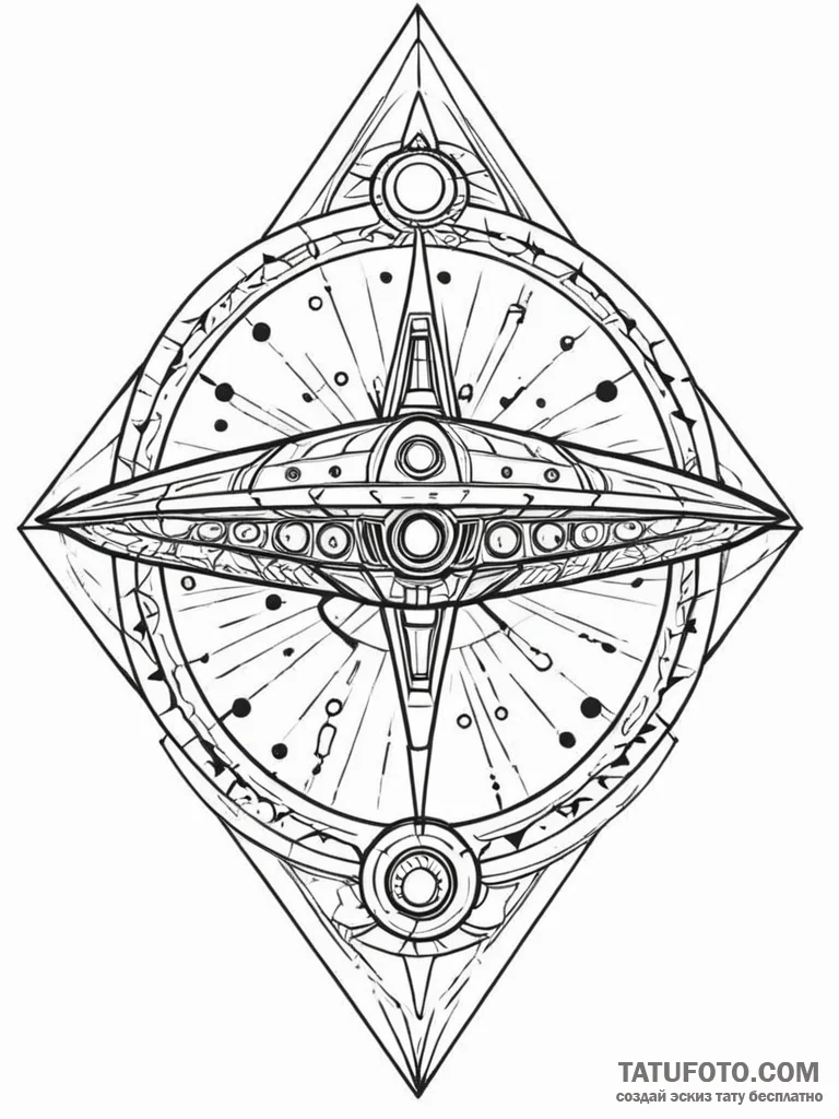 Spaceship wreck, tattoo flash sheet design, b... - эскиз тату (№1752305330_0, 12.07.2025 07:28) — Tatufoto.com
