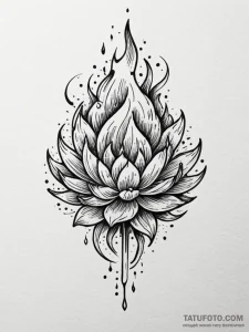 A powerful burning paper, dissolving,, tattoo... - эскиз тату (№1752305579_0, 12.07.2025 07:32) — Tatufoto.com