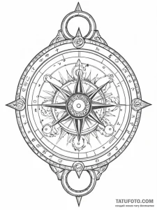 Astrolabe - эскиз тату (№1752307682_0, 12.07.2025 08:08) — Tatufoto.com