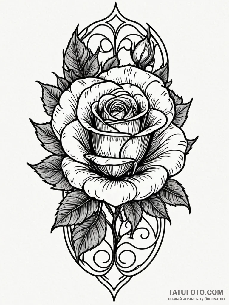 Black rose blooming in glass, artistic tattoo… — эскиз тату (№1752310213_0, 12.07.2025 08:50) — Tatufoto.com