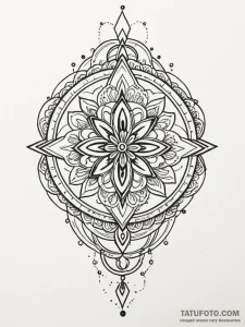 Ancient key decorated with lavender and forge... - эскиз тату (№1752311049_0, 12.07.2025 09:04) — Tatufoto.com