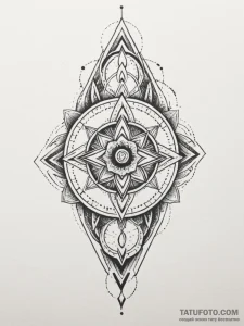 Flaming serpent through shattered spire, conc... - эскиз тату (№1752314151_0, 12.07.2025 09:55) — Tatufoto.com