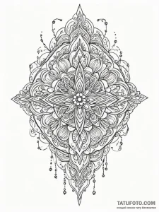 Needle blade beneath spectral veil, ink illus... - эскиз тату (№1752314984_0, 12.07.2025 10:09) — Tatufoto.com