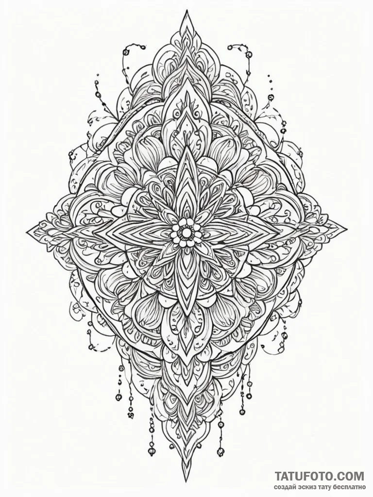 Needle blade beneath spectral veil, ink illus... - эскиз тату (№1752314984_0, 12.07.2025 10:09) — Tatufoto.com