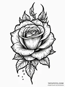 Burning rose encased in glass, tattoo flash s... - эскиз тату (№1752317411_0, 12.07.2025 10:50) — Tatufoto.com