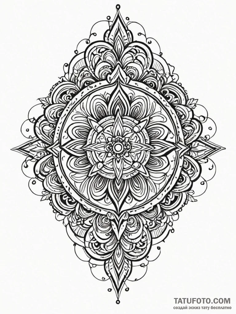 A, concept art for tattoo, ornamental tattoo,… — эскиз тату (№1752321855_0, 12.07.2025 12:04) — Tatufoto.com