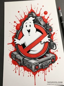 A ghostbusters ghost trap, tattoo sketch desi... - эскиз тату (№1752322023_0, 12.07.2025 12:07) — Tatufoto.com