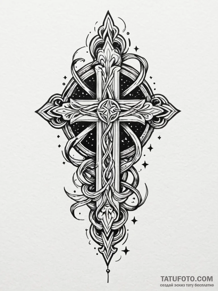 Jade blade devouring starlight, tattoo flash... - эскиз тату (№1752323945_0, 12.07.2025 12:39) — Tatufoto.com