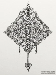 Valet key, simple and trusted, tattoo flash s... - эскиз тату (№1752326367_0, 12.07.2025 13:19) — Tatufoto.com