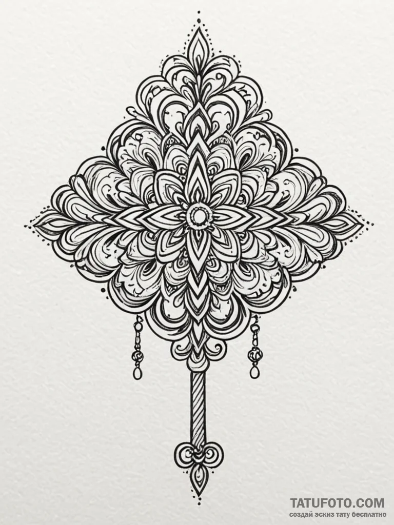 Valet key, simple and trusted, tattoo flash s… — эскиз тату (№1752326367_0, 12.07.2025 13:19) — Tatufoto.com