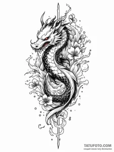 Haunted dagger dripping shadows, artistic tat... - эскиз тату (№1752329960_0, 12.07.2025 14:19) — Tatufoto.com