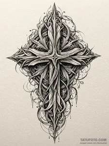 Veil roots binding shattered relic, concept a... - эскиз тату (№1752330880_0, 12.07.2025 14:34) — Tatufoto.com