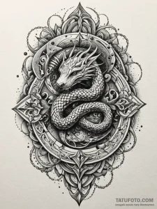 Queenр р†р вђљрівђћсћs seal shattered by serp... - эскиз тату (№1752331215_0, 12.07.2025 14:40) — Tatufoto.com